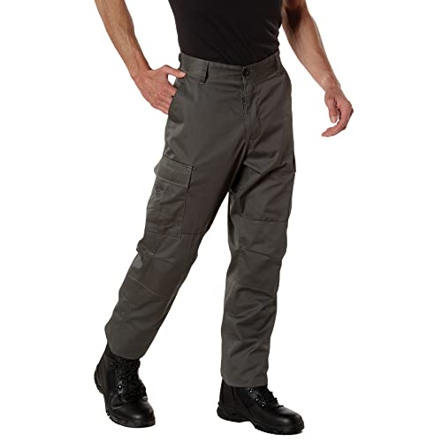 Rothco Taktische BDU-Hose, robuste Outdoor-Wanderhose, bequeme Uniform-Hose, Anthrazit, Größe M von ROTHCO