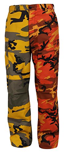 Rothco Two-Tone BDU Pants, Stinger Yellow Savage Orange Camo, Medium von ROTHCO