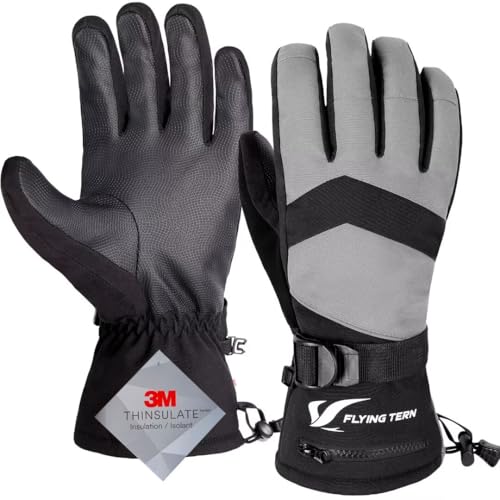 ROTTO Flying Tern Skihandschuhe Wasserdicht Herren Damen Winterhandschuhe Warme Schneehandschuhe Touchscreen Handschuhe 3M Thinsulate für Skifahren Snowboarding Skating Wintersport ROTTO Flying Tern Skihandschuhe Wasserdicht Herren Damen Winterhandschuhe Warme Schneehandschuhe Touchscreen Handschuhe 3M Thinsulate für Skifahren Snowboarding Skating Wintersport von ROTTO