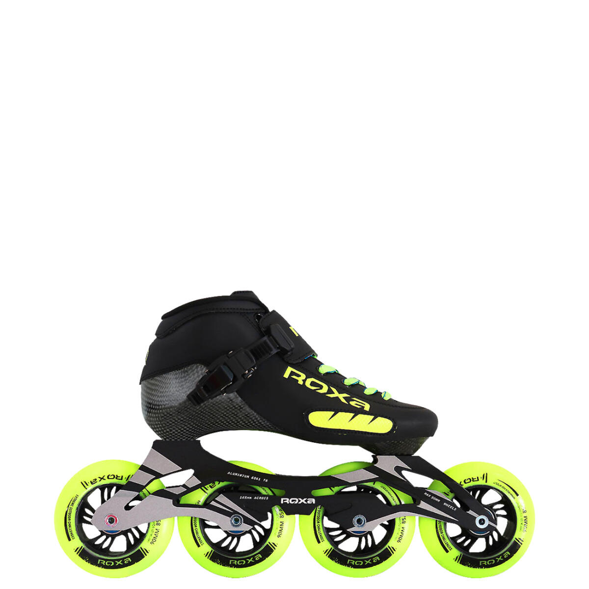 Erwachsenen-/Jugend-Inlineskates Gamma Schwarz/Fluo von ROXA