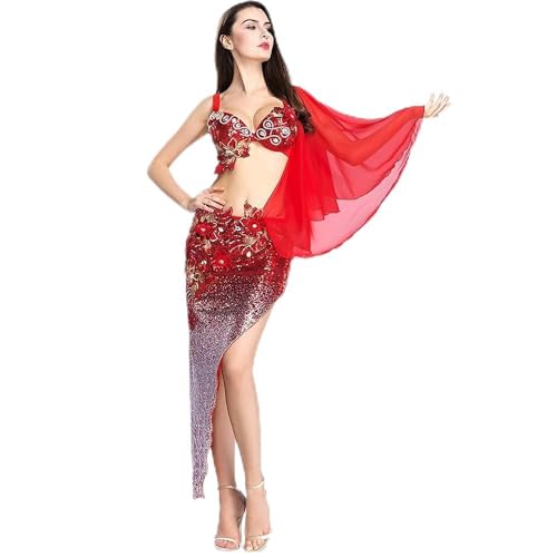 ROYAL SMEELA Bauchtanz Kostüm Damen Bauchtanz Rock BH und Schal Anzug Vorzüglich Stickerei Paillette Bauchtanz Kleider Dreieck Bauchtanz Kleidung Bauchtanz Kostum Meerjungfrau Outfits BH Oberteil ROYAL SMEELA Bauchtanz Kostüm Damen Bauchtanz Rock BH und Schal Anzug Vorzüglich Stickerei Paillette Bauchtanz Kleider Dreieck Bauchtanz Kleidung Bauchtanz Kostum Meerjungfrau Outfits BH Oberteil von ROYAL SMEELA