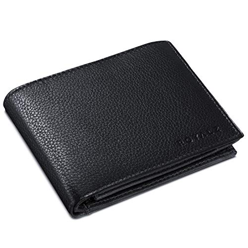 ROYALZ 'Detroit' Geldbörse Herren Leder RFID-Schutz Geldbeutel kompaktes Portemonnaie Querformat Männer Brieftasche im Vintage Design, Farbe:Schwarz ROYALZ 'Detroit' Geldbörse Herren Leder RFID-Schutz Geldbeutel kompaktes Portemonnaie Querformat Männer Brieftasche im Vintage Design, Farbe:Schwarz von ROYALZ