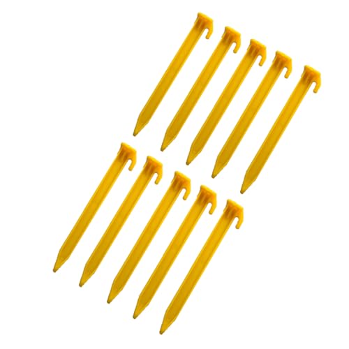 RPFROP 10Pcs Kunststoff Boden Hering Zelt Heavy Duty Zelt Hering Vordächer Stake Campings Hering Für Befestigungen Camping Zelte von RPFROP