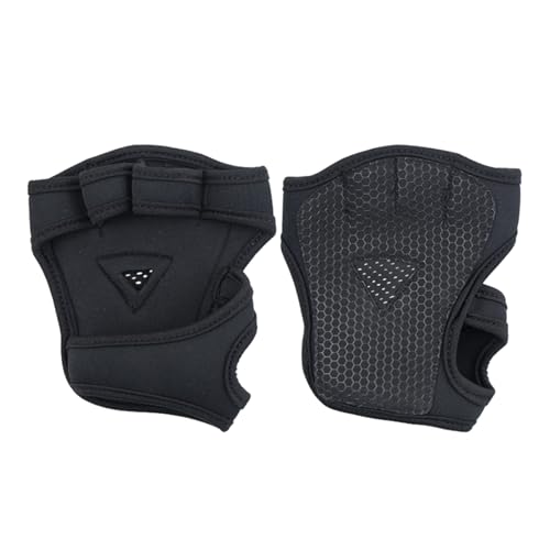 RPFROP 2Pcs Gewichtheben Handschuhe Männer Frauen Silikon Non Slip Atmungsaktive Vier Finger Fitness Übung Handschuhe Workout Grip Handschuhe von RPFROP