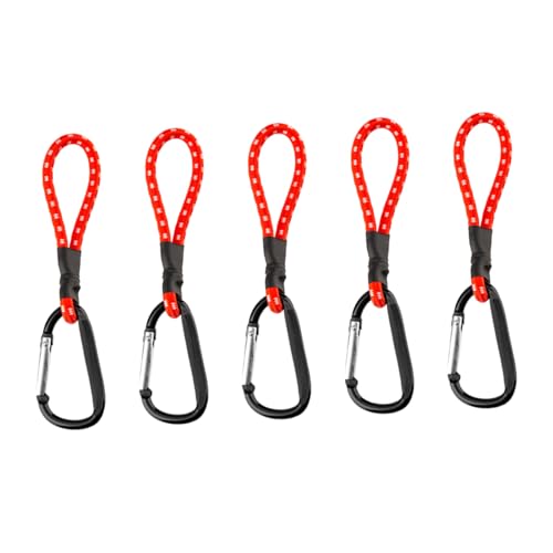 RPFROP 5 Stück starke elastische Seile Schloss Sicherheitskordel Zelt Camping Bungee Bike Cord für Bergsteigen und Camping von RPFROP