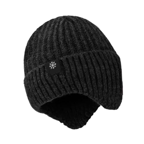 RPFROP Gestrickte Gehörschutz Ohrenschützer Strickmütze Männer Radfahren Laufen Strickmütze Winter Warm Knit Skull Caps von RPFROP