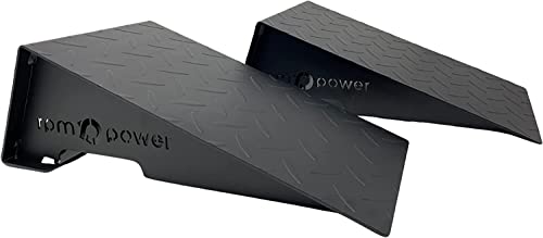 RPM Power Squat Wedge Block (Paar) – Schrägbrett für Kniebeugen, Keilblock für Fersenerhöhung, Gewichtheben, Wadendehner für Kniebeugenverbesserung, Mobilität und Balance (Stahl) von RPM Power