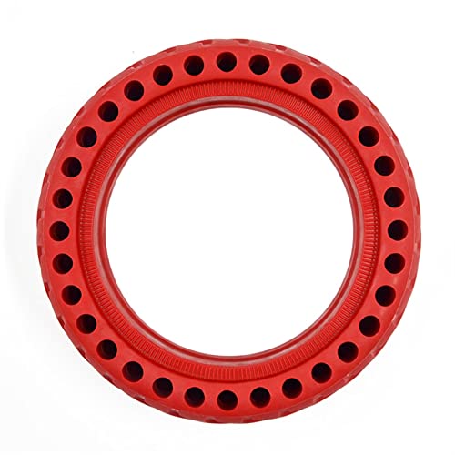 RQUDULXGX Roller perforierte stoßabsorbierende, pannensichere, explosionsgeschützte Reifen, aufblasbare und Immer Feste Reifen Rollerteile und Zubehör(1PC-Red) von RQUDULXGX