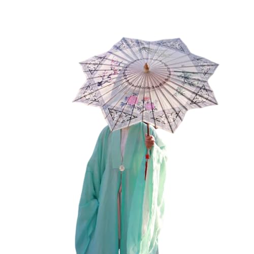 RR-YRL Chinesische Traditionelle Achteckige Ölpapier-Regenschirm, Außenfoto-Requisiten, Regensicherer Und Sonnensicherer Blütenschirme von RR-YRL