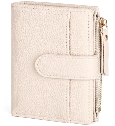 RRANCharltu Geldbörse Damen Leder Portemonnaie Damen klein mit kartenfächern Geldbeutel klein Brieftasche Mädchen mit Reißverschlusstasche und Banknotenfach, Weiß RRANCharltu Geldbörse Damen Leder Portemonnaie Damen klein mit kartenfächern Geldbeutel klein Brieftasche Mädchen mit Reißverschlusstasche und Banknotenfach, Weiß von RRANCharltu