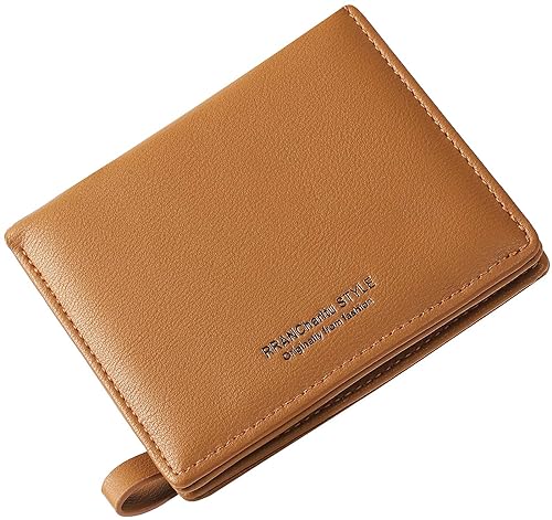 RRANCharltu Geldbörse Damen klein Leder Kleines Portemonnaie Mini Kurzer Damen Geldbeutel mit Zipper Münzfach Brieftasche, Braun RRANCharltu Geldbörse Damen klein Leder Kleines Portemonnaie Mini Kurzer Damen Geldbeutel mit Zipper Münzfach Brieftasche, Braun von RRANCharltu