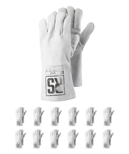 RS SPLIT Schweißerhandschuh MontageHandschuhe aus Rindsleder/Größe 09, 12 Paar/Weiß/Arbeitshandschuhe Leder/Lederhandschuhe Schutzhandschuhe RS SPLIT Schweißerhandschuh MontageHandschuhe aus Rindsleder/Größe 09, 12 Paar/Weiß/Arbeitshandschuhe Leder/Lederhandschuhe Schutzhandschuhe von RS