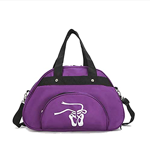 Ballett-Tanz-Reisetasche für Mädchen, Gymnastik, Übernachtung, Wochenendtasche, leicht, Handgepäck, Violett Ballett-Tanz-Reisetasche für Mädchen, Gymnastik, Übernachtung, Wochenendtasche, leicht, Handgepäck, Violett von RTMYOR