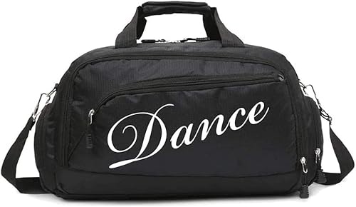 Reisetasche für Kinder, Mädchen, für Ballett, Tanz, Training, Sport, Cheerleading, Gymnastik, Wochenende, Kurzreisen, Handgepäckgröße, Schwarz , Tanztasche Mädchen niedlich Reisetasche für Kinder, Mädchen, für Ballett, Tanz, Training, Sport, Cheerleading, Gymnastik, Wochenende, Kurzreisen, Handgepäckgröße, Schwarz , Tanztasche Mädchen niedlich von RTMYOR