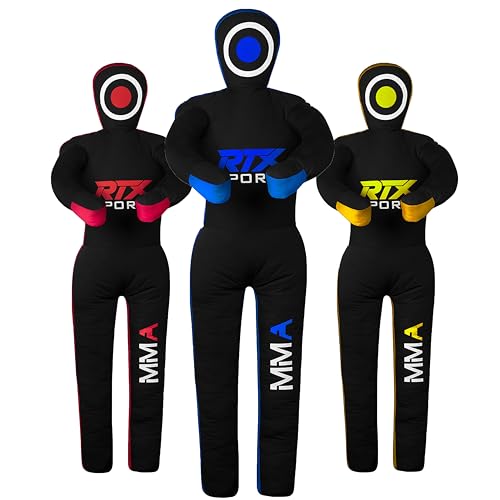 RTX MMA Judo Grappling Dummy – Boxsack für Brazilian BJJ Jiu Jitsu Standposition Wrestling BJJ Dummy für Kampfsporttraining Leinwand Ungefüllt (Blue - 47) RTX MMA Judo Grappling Dummy – Boxsack für Brazilian BJJ Jiu Jitsu Standposition Wrestling BJJ Dummy für Kampfsporttraining Leinwand Ungefüllt (Blue - 47) von RTX SPORTS