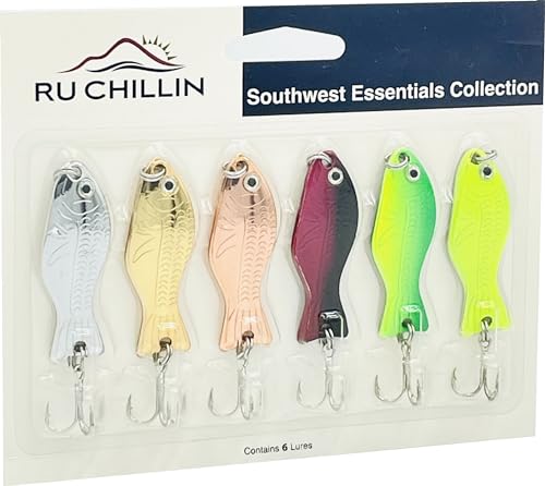 RU CHILLIN Premium-Köder, mehrfarbig, nach Regionen, ideal für Süß- und Salzwasserangeln (Südwesten, 6 Stück), 6 Stück von RU CHILLIN