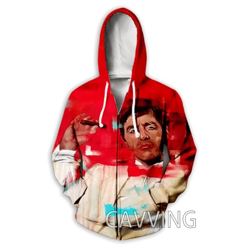 RUENAKH 2024 Film Scarface 3D Druck Hoodie Sweatshirts Tony Montana Harajuku Streetwear Hoodies Männer Frauen Mode Pullover Kleidung-color12||L von RUENAKH