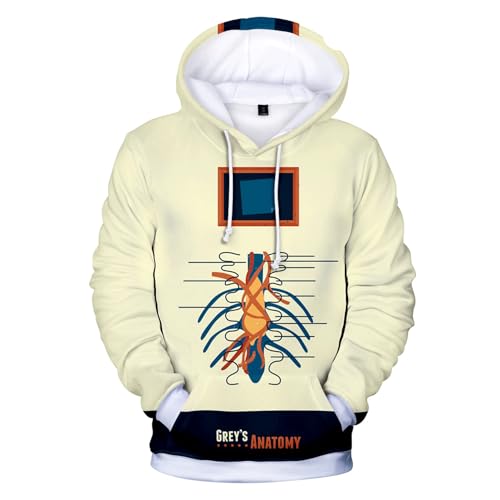 RUENAKH Grey's Anatomy 3D Print Hoodies Sweatshirt Frauen Männer Tumblr Casual Pullover Hoodie Grau Anzug Mode Hoodie-color03||3XL von RUENAKH