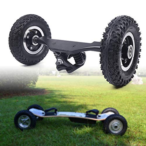 2 Stück 8 Zoll Skate Wheel Skateboard Truck Combo Set, mit Radständer, Combo Skateboardräder, Riemenscheibe für Offroad Elektro LKW, Mountain Board Longboard von RUETERY