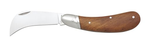 EL ZORRO Albainox Winzermesser 7,5 cm, Krummklinge aus Edelstahl, Holzgriffschalen, 75 mm Klingenlänge EL ZORRO Albainox Winzermesser 7,5 cm, Krummklinge aus Edelstahl, Holzgriffschalen, 75 mm Klingenlänge von EL ZORRO