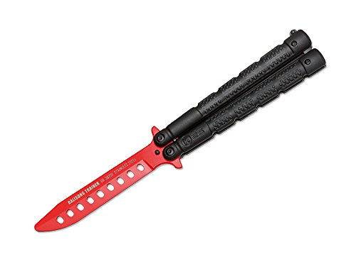 Rui Training Balisong Trainingsmesser Schwarz - Rot, Klingenlänge: 10 cm, 01RU017 Rui Training Balisong Trainingsmesser Schwarz - Rot, Klingenlänge: 10 cm, 01RU017 von Böker