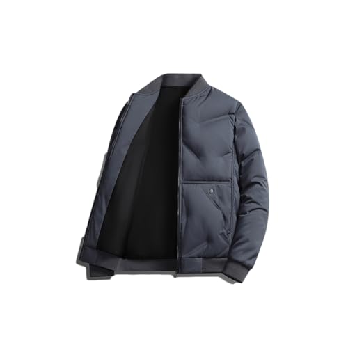 RUIBAOBAO Damen-Daunenjacke Verdickte Weiße Gänsedaunen Kältebeständige Jacke Business-Casual Mittellanger Winter Kurzer und Mittlerer Stil,Blue,XXL von RUIBAOBAO