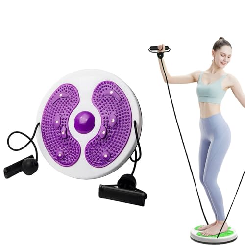 Balance Board Twist Waist Disc mit Kordelzug – Taillenscheibe mit Zugseil – Drehteller für Fitness zu Hause, Übungen für Hüfte und Taille (Typ A) von RUICUBEI