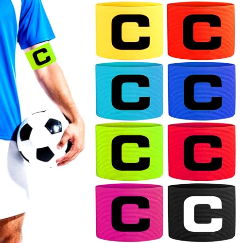 RUIJIE Fußball Kapitänsbinde Armbinde 8 Stück Captain Armband Multicolor Gummizug Fussball Spielführerbinde Sport Spielführer-armbinde Elastic Kapitäns Armbinden Klettverschluss für Erwachsene Kinder RUIJIE Fußball Kapitänsbinde Armbinde 8 Stück Captain Armband Multicolor Gummizug Fussball Spielführerbinde Sport Spielführer-armbinde Elastic Kapitäns Armbinden Klettverschluss für Erwachsene Kinder von RUIJIE