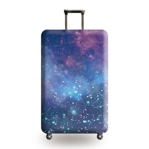 Kofferbezug Gepäckabdeckung 3D Blau Lila Orange Stern Sternenhimmel Druck Elastisch Waschbar Kofferschutzhülle Anti-Scratch Reisegepäckschutz für Kinder Erwachsene (Bunt 1,M (22-24 Zoll)) von RUILBJ