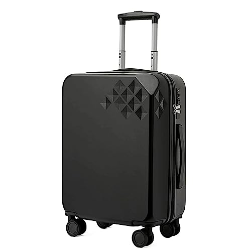 Koffer Handgepäck Großraum-Aufbewahrungskoffer Hartschalen-Businessgepäck mit Rollen für Herren und Damen von RUISHH