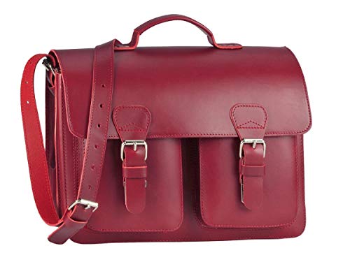 Ruitertassen Kleine Aktentasche 38cm Damen Leder Schultasche rot Lehrertasche 2 Fächer Ruitertassen Kleine Aktentasche 38cm Damen Leder Schultasche rot Lehrertasche 2 Fächer von RUITERTASSEN