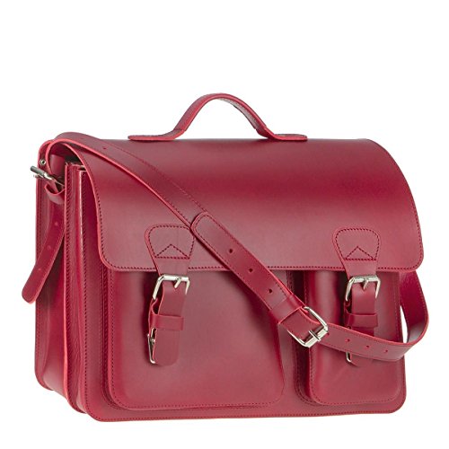 Ruitertassen Lehrertasche Leder Damen Herren Schultasche 40cm Aktentasche 2 Fächer rot Ruitertassen Lehrertasche Leder Damen Herren Schultasche 40cm Aktentasche 2 Fächer rot von RUITERTASSEN