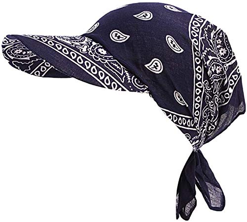 RUIXIB Damen Kopftuch Schal Cap Mützen für Haarausfall mit Schirm Bandana Cap Sommer Faltender Retro Stil Sonne-Hut Visier Kappe Anti-UV für Golf Tennis Baseball Hut RUIXIB Damen Kopftuch Schal Cap Mützen für Haarausfall mit Schirm Bandana Cap Sommer Faltender Retro Stil Sonne-Hut Visier Kappe Anti-UV für Golf Tennis Baseball Hut von RUIXIB