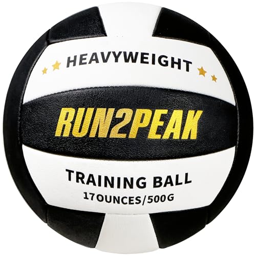RUN2PEAK Gewichtete Training Volleyball Ball 0,5 kg Offizielle Größe 5 Schwergewicht Setter Volleybälle für Indoor Outdoor Erwachsener Praxis Rebounder Ausrüstung Gewichte Volleyball Setting Trainer RUN2PEAK Gewichtete Training Volleyball Ball 0,5 kg Offizielle Größe 5 Schwergewicht Setter Volleybälle für Indoor Outdoor Erwachsener Praxis Rebounder Ausrüstung Gewichte Volleyball Setting Trainer von RUN2PEAK