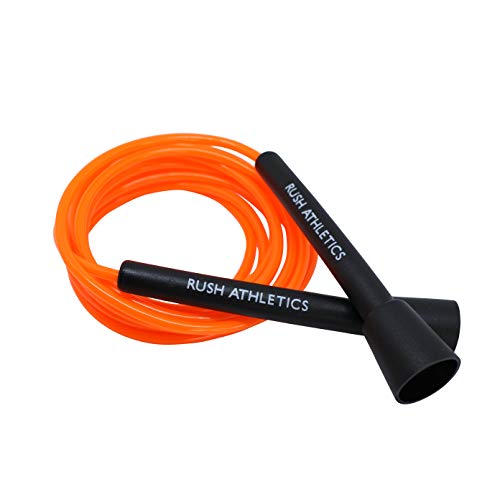 Rush Athletics Speed-Seil - ideal für Boxen, MMA, Cardio, Fitnesstraining, verstellbar, 3 m, orange von RUSH ATHLETICS