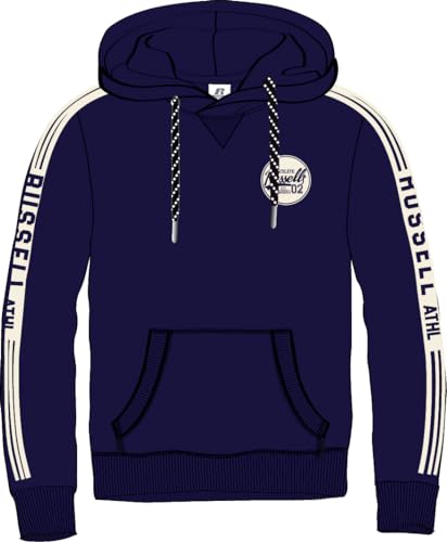 RUSSELL ATHLETIC A00402-NA-190 Russell ATHL - Pullover Hoody Sweatshirt Herren Navy Größe L von RUSSELL ATHLETIC