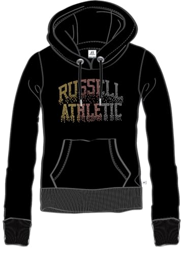 RUSSELL ATHLETIC A01082-IO-099 Pullover Hoody Sweatshirt Damen Black Größe XL von RUSSELL ATHLETIC