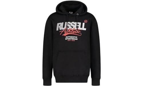 RUSSELL ATHLETIC A10272-IO-099 02-Pull Over Hoody Sweatshirt Herren Black Größe S von RUSSELL ATHLETIC
