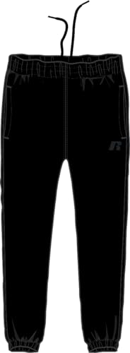RUSSELL ATHLETIC A20092-IO-099 Elasticated Leg Pant Pants Herren Black Größe L von RUSSELL ATHLETIC