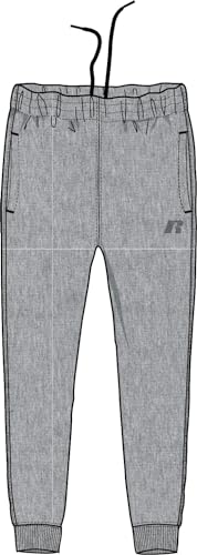 RUSSELL ATHLETIC A20102-CJ-090 Cuffed Leg Pant Pants Herren Collegiate Grey Marl Größe M von RUSSELL ATHLETIC
