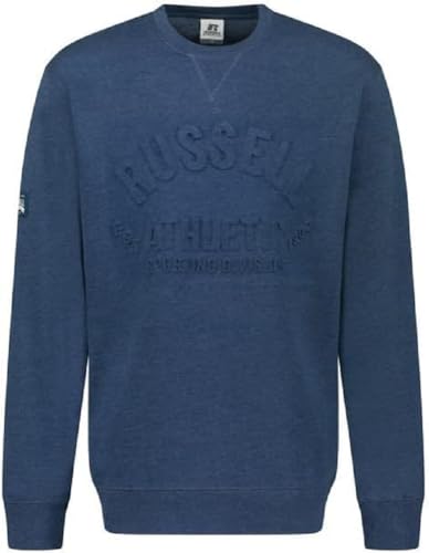 RUSSELL ATHLETIC A20372-DD-189 Sweatshirt Sweatshirt Herren Dark Denim Marl Größe XL von RUSSELL ATHLETIC