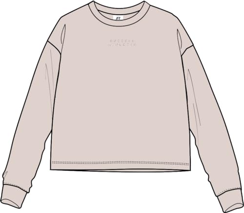 RUSSELL ATHLETIC A21202-PP-057 CREWSWEAT Sweatshirt Damen Pastel Parchment Größe S von RUSSELL ATHLETIC