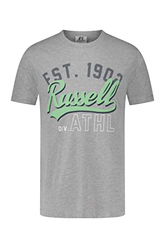 RUSSELL ATHLETIC A30091-VK-091 REA 1902-SHORTS Shorts Herren New Grey Marl Größe S von RUSSELL ATHLETIC