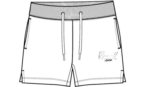RUSSELL ATHLETIC A31271-UW-001 Baker-Shorts Shorts Damen White Größe L von RUSSELL ATHLETIC