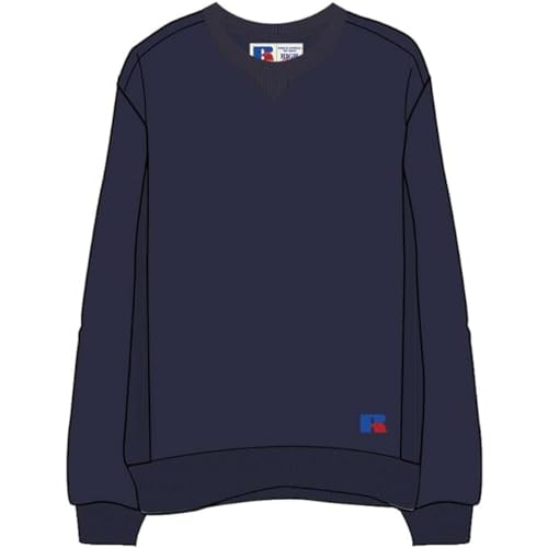 RUSSELL ATHLETIC E06091-NA-190 Crewneck Sweatshirt Sweatshirt Herren Navy Größe XS von RUSSELL ATHLETIC