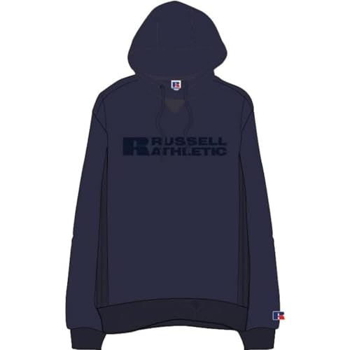 RUSSELL ATHLETIC E16192-NA-190 Hoody Sweatshirt Herren Navy Größe S von RUSSELL ATHLETIC