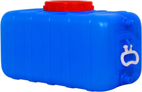 Multifunktional Blauer Wassertank 25L/50L/75L/110L/155L Außenwassertank Mit Wasserhahn Dicker Kunststoff-Wasservorratsbehälter Wasserbehälter Tragbarer Haushaltswasservorratseimer Säure, Camping-Vorra von RUTAVM