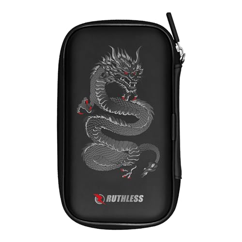 RUTHLESS Darttasche | Professionelle Darttasche zur Aufbewahrung, Schwarz , Drache, RUTHW764 RUTHLESS Darttasche | Professionelle Darttasche zur Aufbewahrung, Schwarz , Drache, RUTHW764 von RUTHLESS