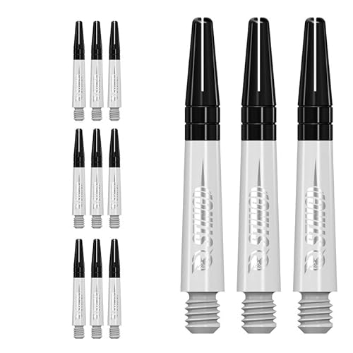 RUTHLESS Sting 3XS1771 Dart-Schäfte aus Polycarbonat, massiv, weiß mit schwarzem Aluminium-Top, kurz 36 mm, 3 Sets mit 3 Stielen RUTHLESS Sting 3XS1771 Dart-Schäfte aus Polycarbonat, massiv, weiß mit schwarzem Aluminium-Top, kurz 36 mm, 3 Sets mit 3 Stielen von RUTHLESS