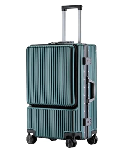 Koffer Trolley Reisekoffer Handgepäck-Koffer Mit Aluminiumrahmen Und Rädern Zur Trocken- Und Nasstrennung Koffer Gepäck Rollkoffer (Color : B, Size : 24in) von RUVOO